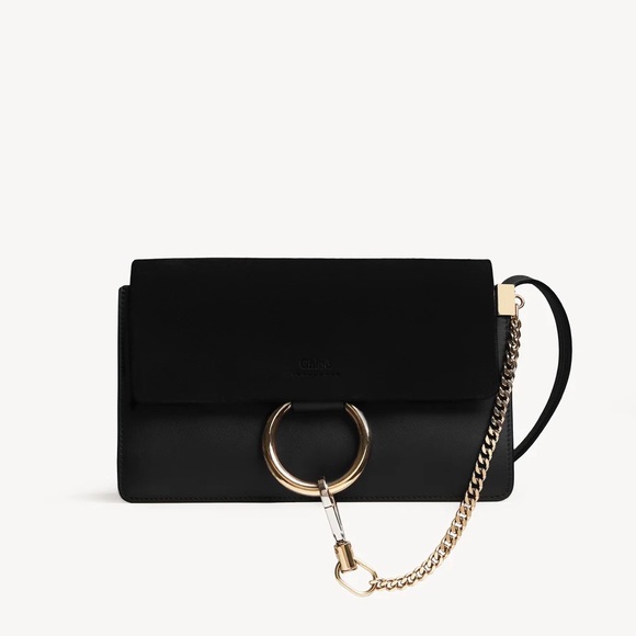 Chloe Handbags - Faye Small Shoulder CrossBody Bag in smooth leather and suede calfskin